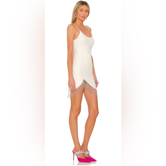 REVOLVE superdown Elaine Fringe Dress in White - Picture 3 of 6